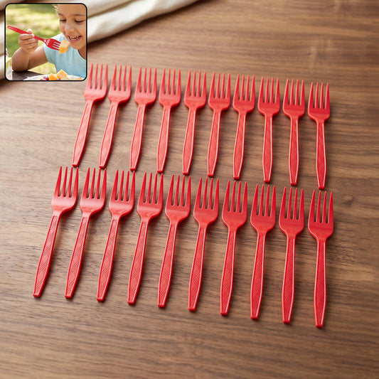 Reusable plastic fork 20 pc set