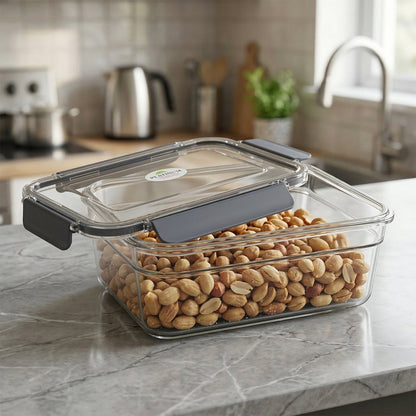 Dry food containers with airtight lids