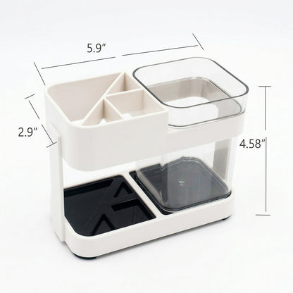 Bathroom accessories toothbrush holder showing size details