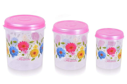 Clear view of the durable plastic material used in the multi-purpose storage containers.