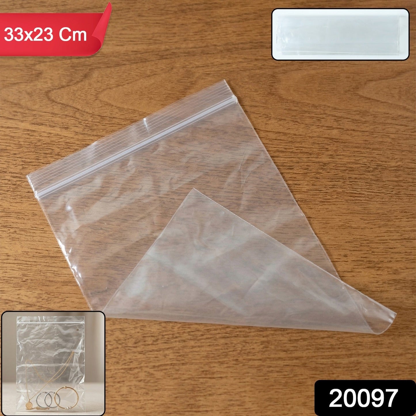 Reusable zip lock bag perfect for item storage and organization