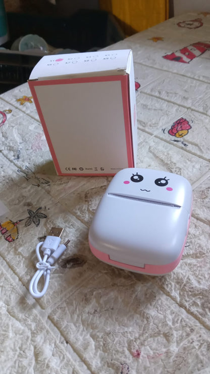 Back view of the Voltronic Pocket Mini Printer, showing its minimalist design.