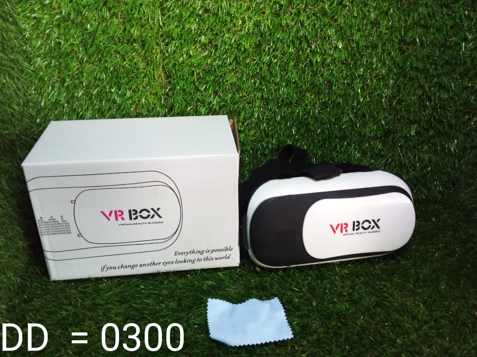 Compact Fitnos VR Box, ready for mobile virtual reality experiences.