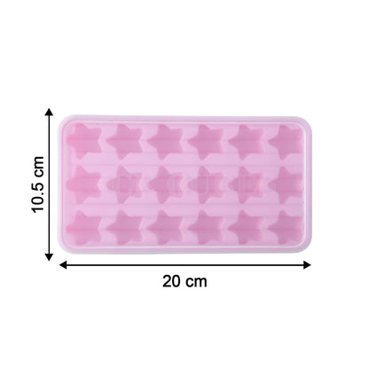 reusable star-shaped ice cube mold for freezer use