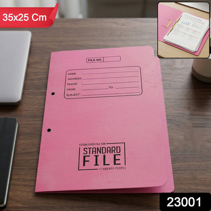 Durable document storage folder with secure metal clip